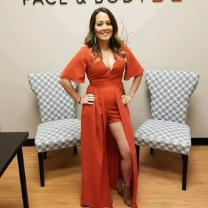 Orange jumper/romper